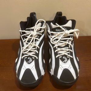 Mens Shaqnosis sneakers black & white zebra